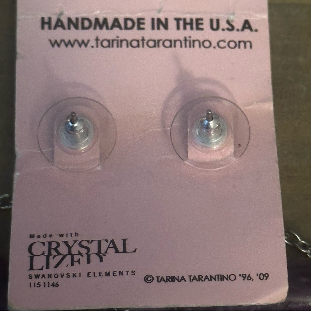 Tarina Tarantino Crystal Lizety Swarovski elements ladder dangle earrings - Picture 3 of 6